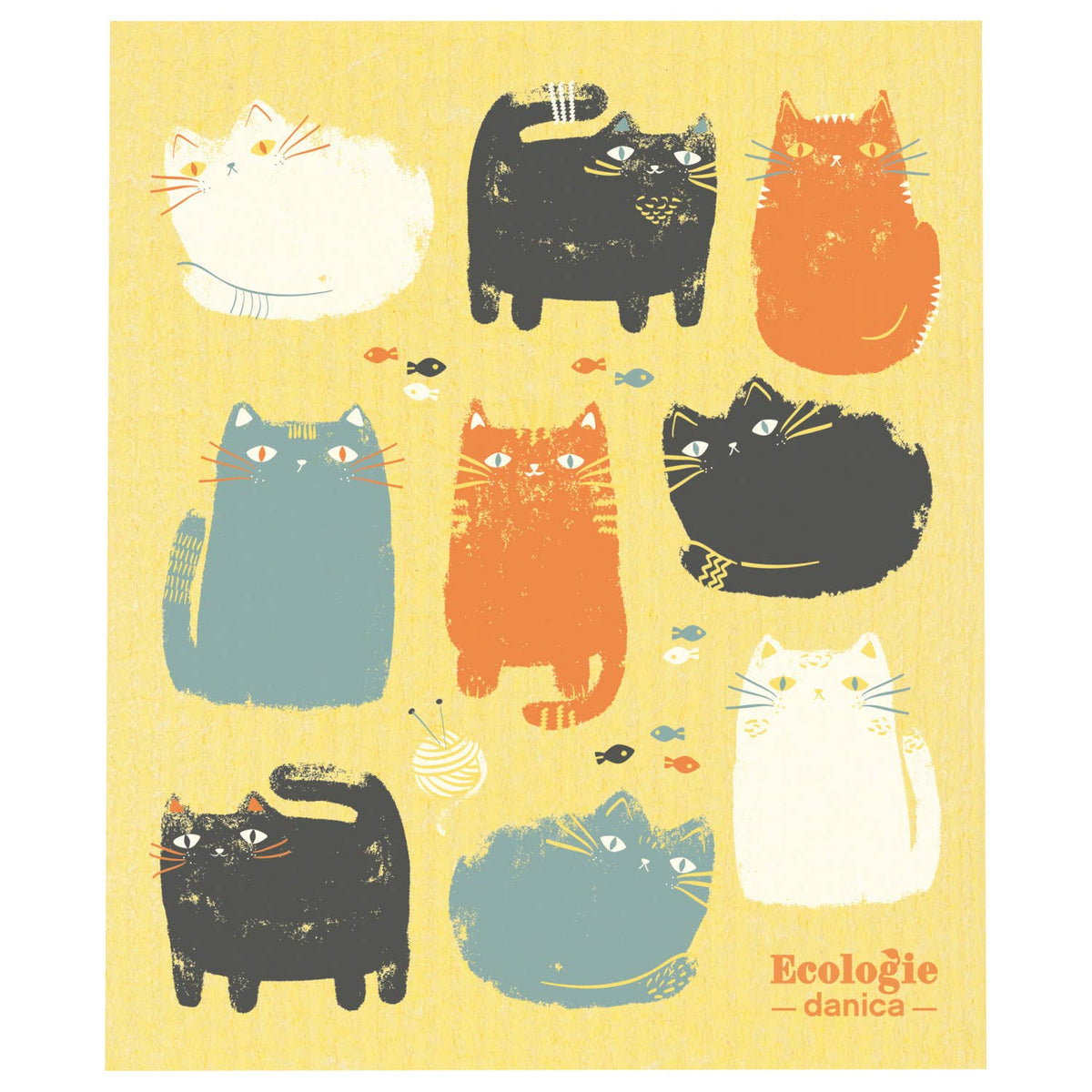 Swedish Dishcloth - Purrfect Pals