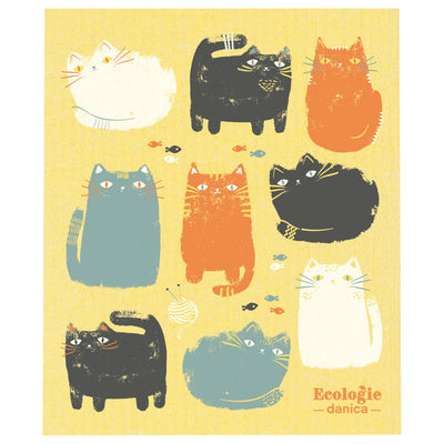 Swedish Dishcloth - Purrfect Pals