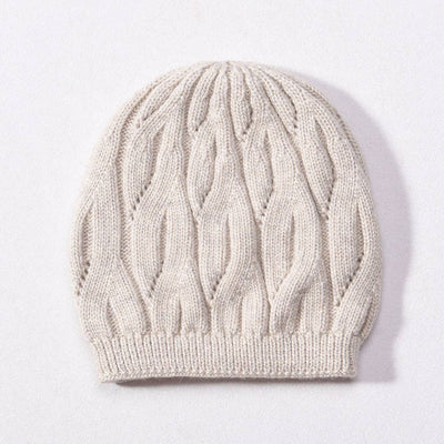 Wool Cable Knit Hat / Fingerless Gloves *Sold separately: Hat / Black