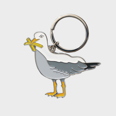 Keychain Bag Charm - Seagull With Fries