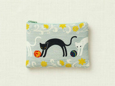Make Up Bag, Cat Zipper Pouch, Cosmetic Bag, Coin Purse, Fabric Pouch, Cat Pouch