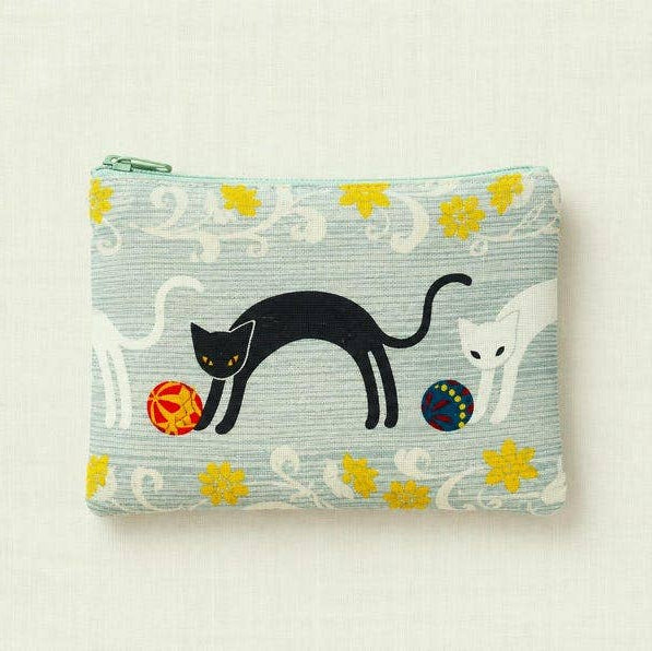 Pouch - Cat On Mint - Small