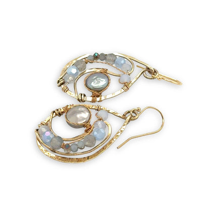 Earrings - Celestial Pearl