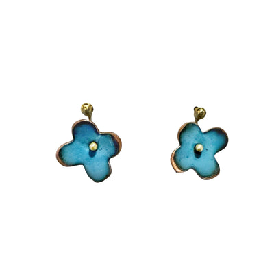 Earrings - Enamel Flower Stud - Gift & Gather