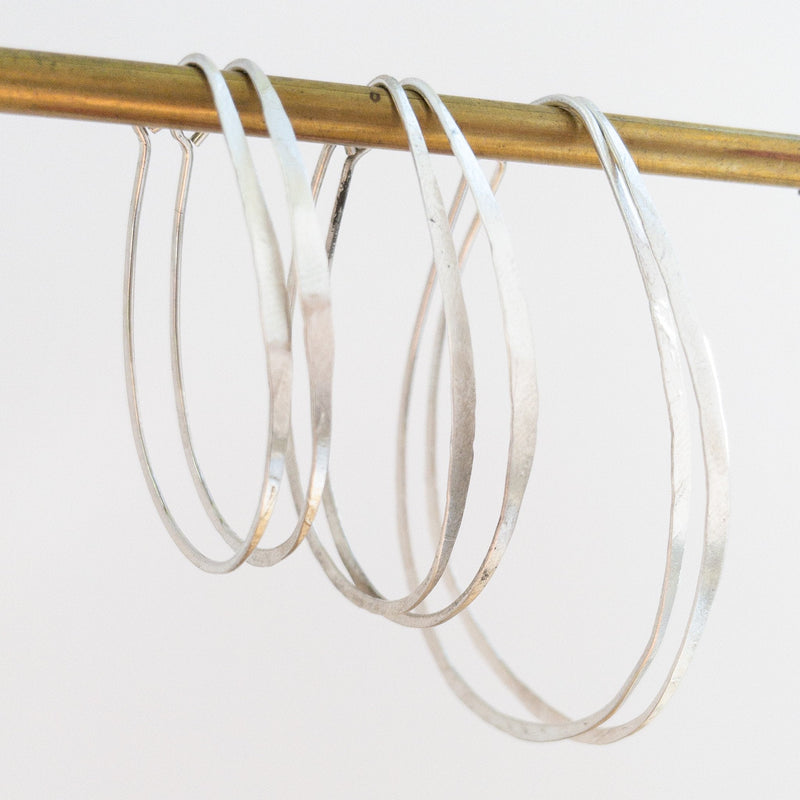 Earrings - Forged Hoop - Gift & Gather