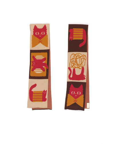 Pasta Cat Mini Scarf: Bow Tie in Egyptian Cotton