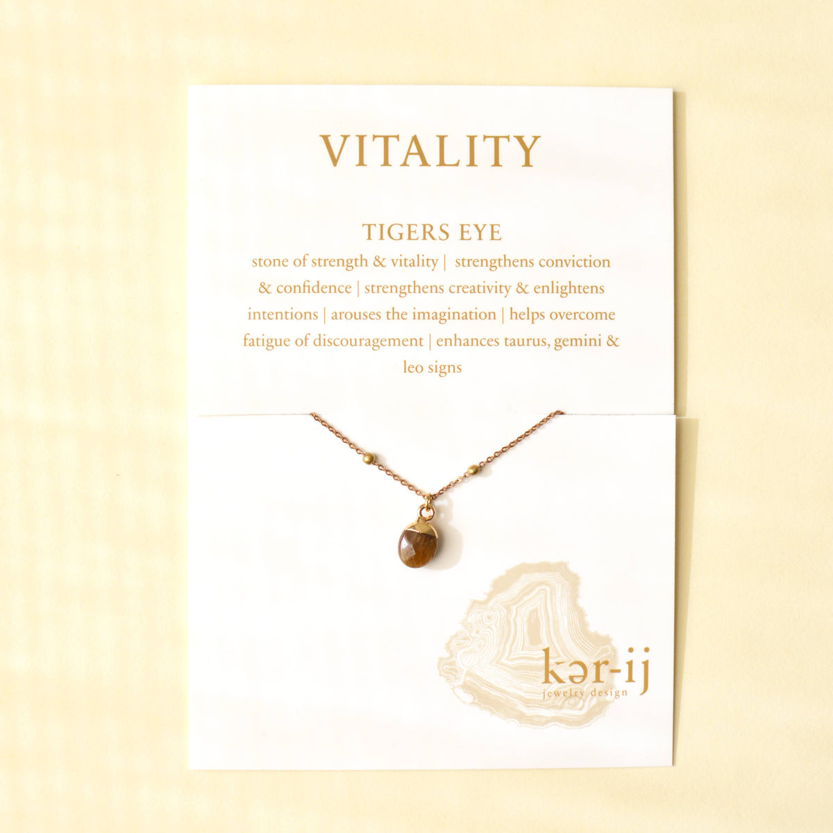 Necklace - Healing Stone with Quote