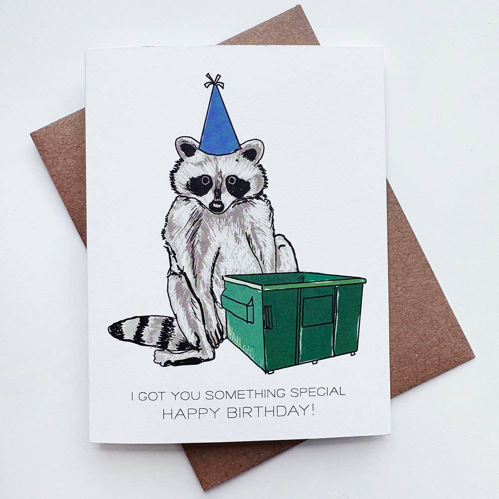 Greeting Card - Raccoon