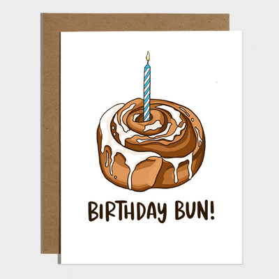 Card -  Cinnamon Roll Bun