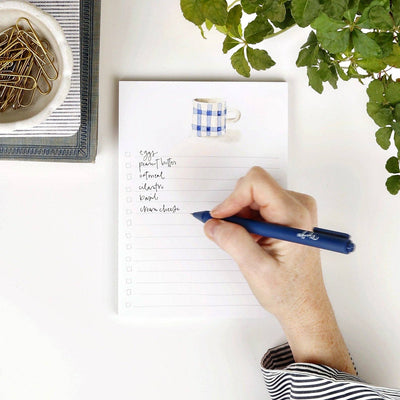 Checklist Notepad - Hobnail Bouquet