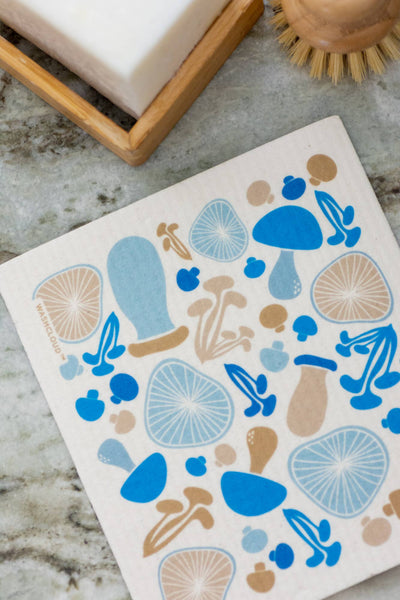 WASHCLOUD® BLUE SHROOM™ Nordic Dish Washing Sponge Cloth - No Tox Life