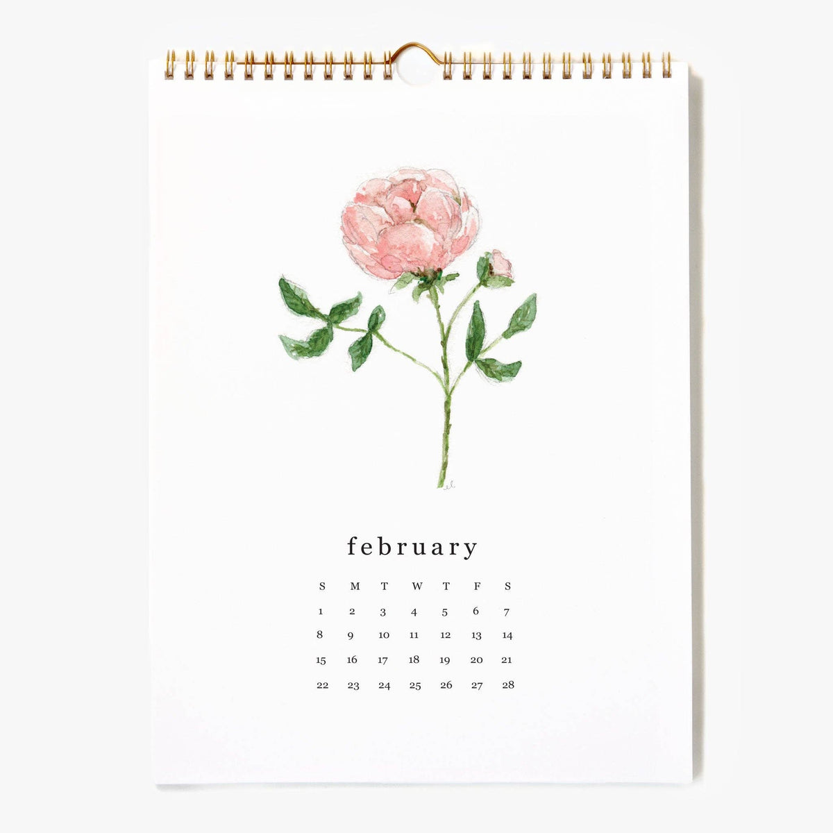 2026 Calendar - Flower Stems