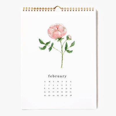 2026 Calendar - Flower Stems
