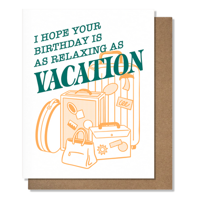 Card - Vacation - Birthday