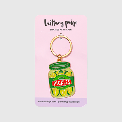 Keychain Bag Charm - Pickle Jar