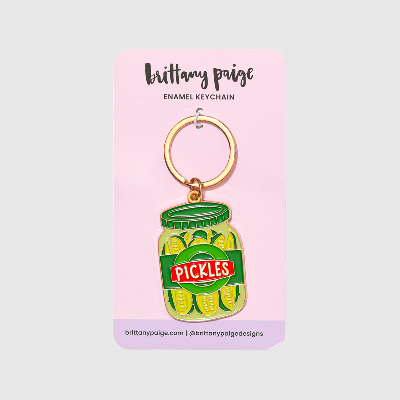 Keychain Bag Charm - Pickle Jar