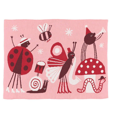 Bug Band - Knit Baby & Kid's Blanket - Cotton - Made in USA: Summer in Egyptian Cotton