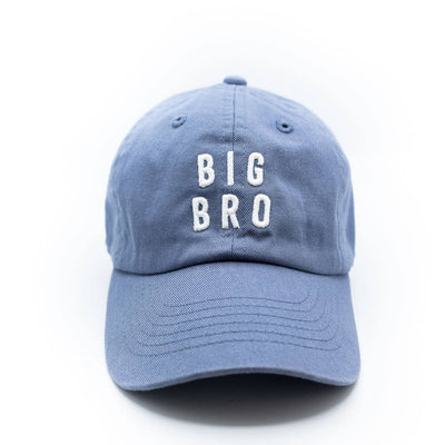 Blue cap with 'BIG BRO' text on a white background