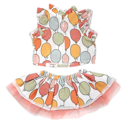 Gauze Lola Top & Tutu Skirt Set - Balloon - Gift & Gather