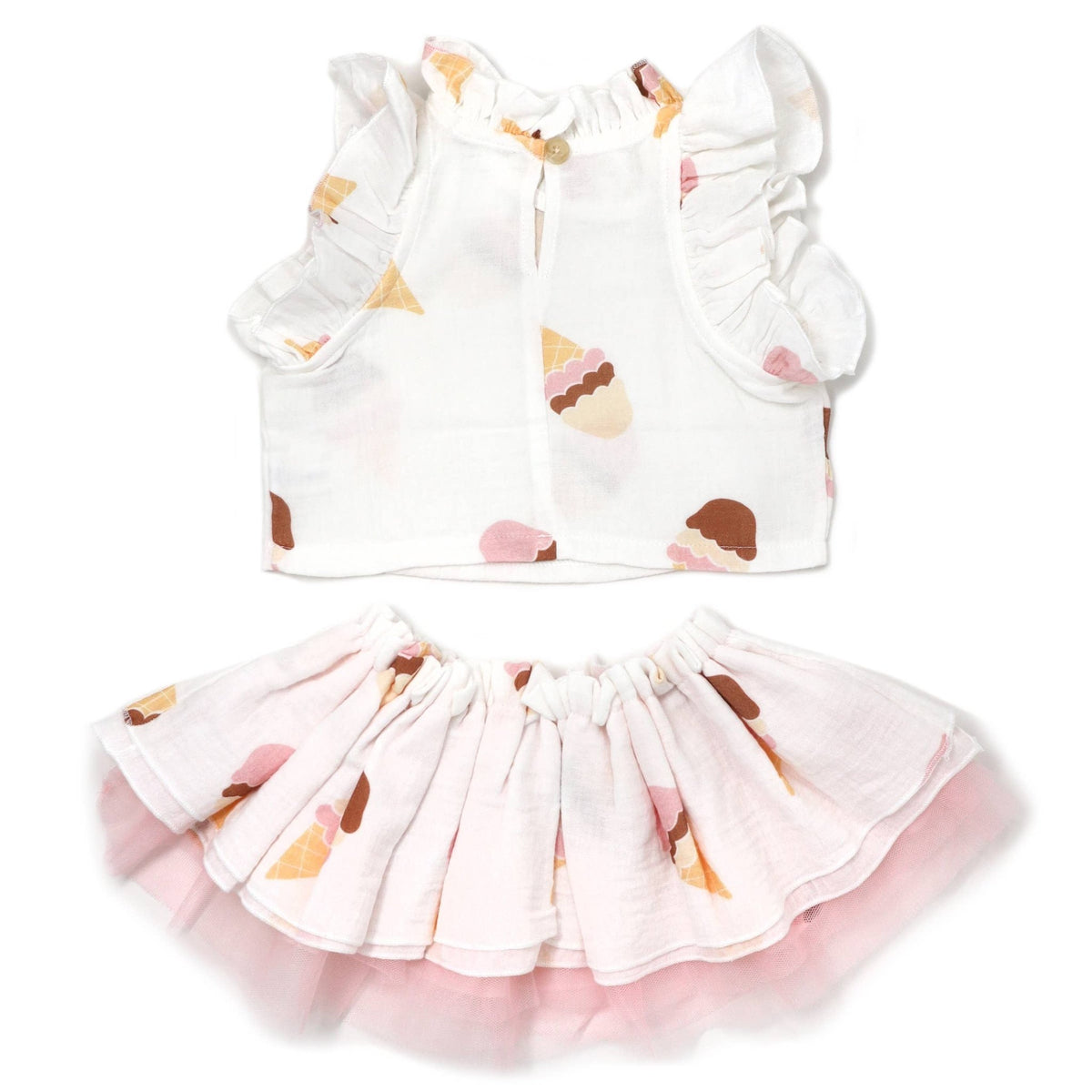 Gauze Lola Top & Tutu Skirt Set - Ice Cream - Gift & Gather