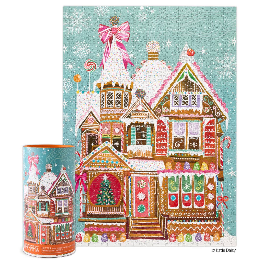 Jigsaw Puzzle - 1000 Piece - Gingerbread House - Gift & Gather