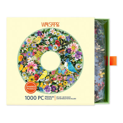 Jigsaw Puzzle - 1000 Piece - Spring Floral Wreath - Gift & Gather