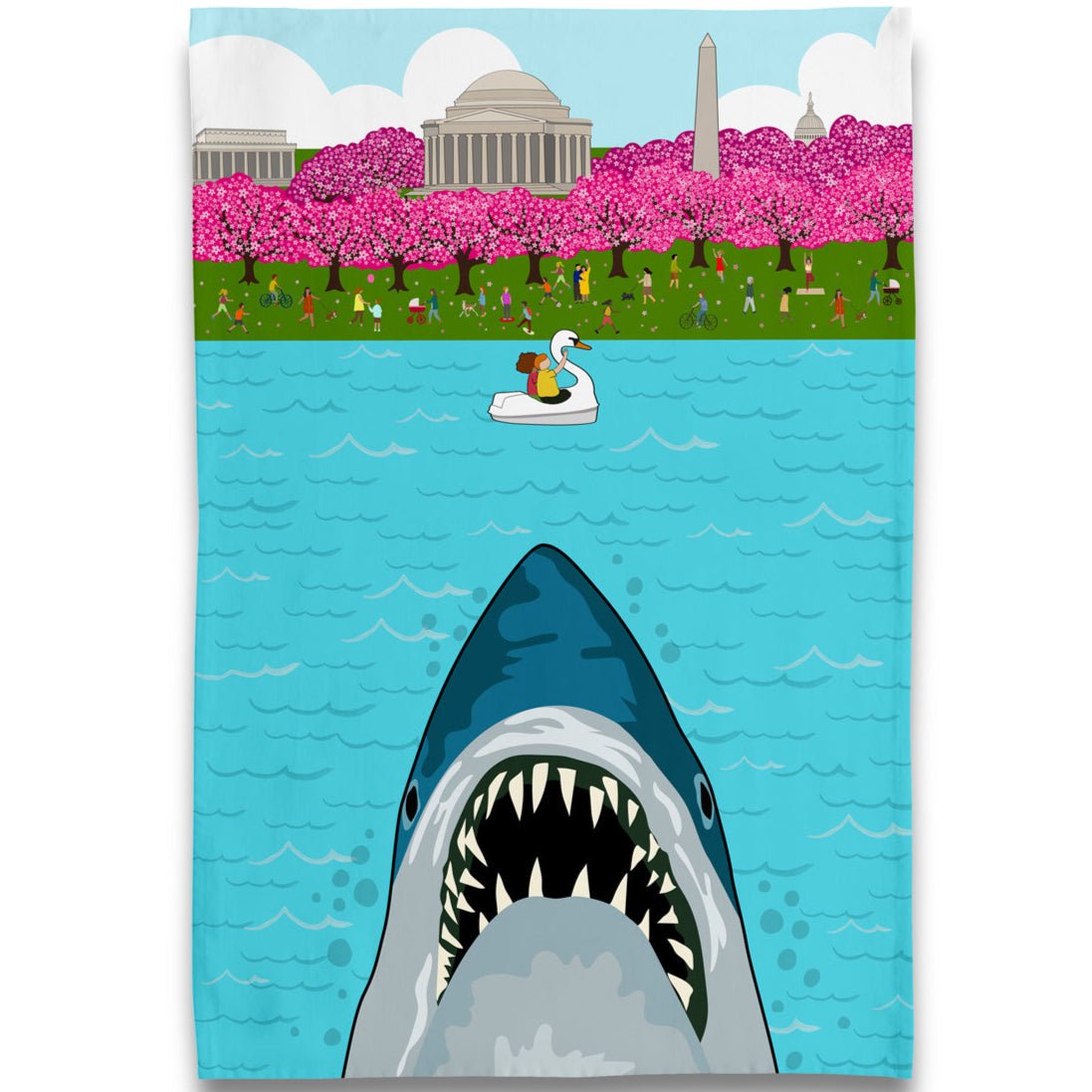 Kitchen Towel - Jaws Shark DC - Gift & Gather