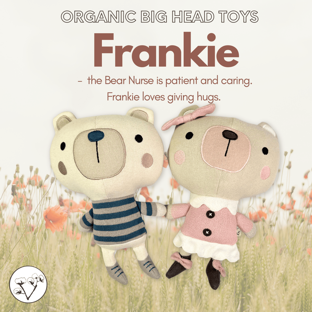 Knit Stuffed Animal - Frankie Bear - Gift & Gather