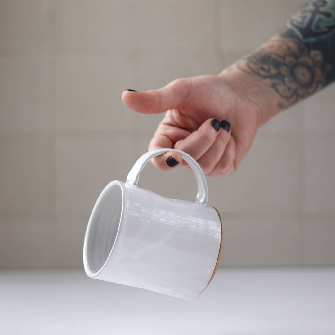 Mug - Minimalist Coffee Cup - White - Gift & Gather