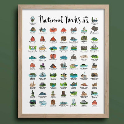 National Parks paint by number kit - Gift & Gather