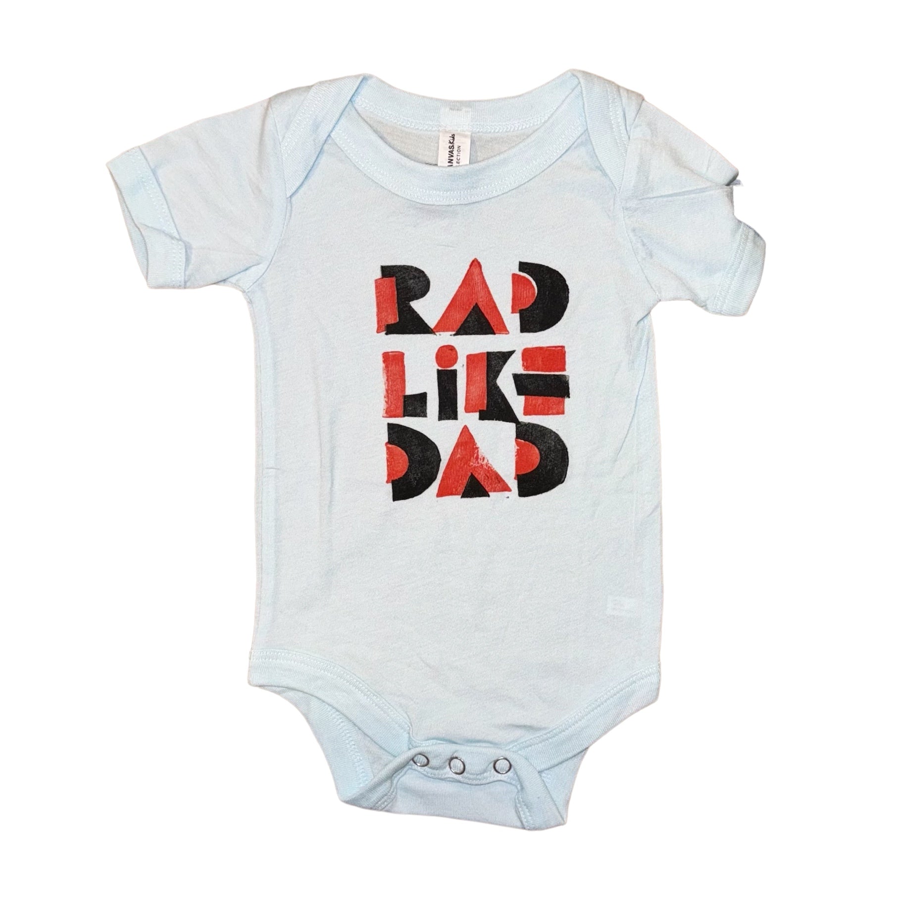 Onesie - Rad Like Dad - Ice Blue Block - Gift & Gather