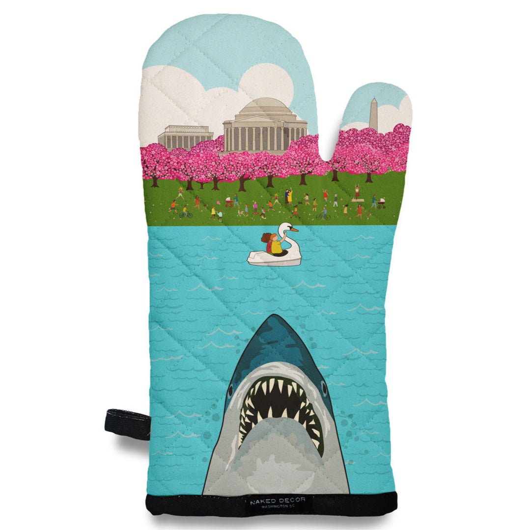 Oven Mitt - Jaws Shark DC - Gift & Gather