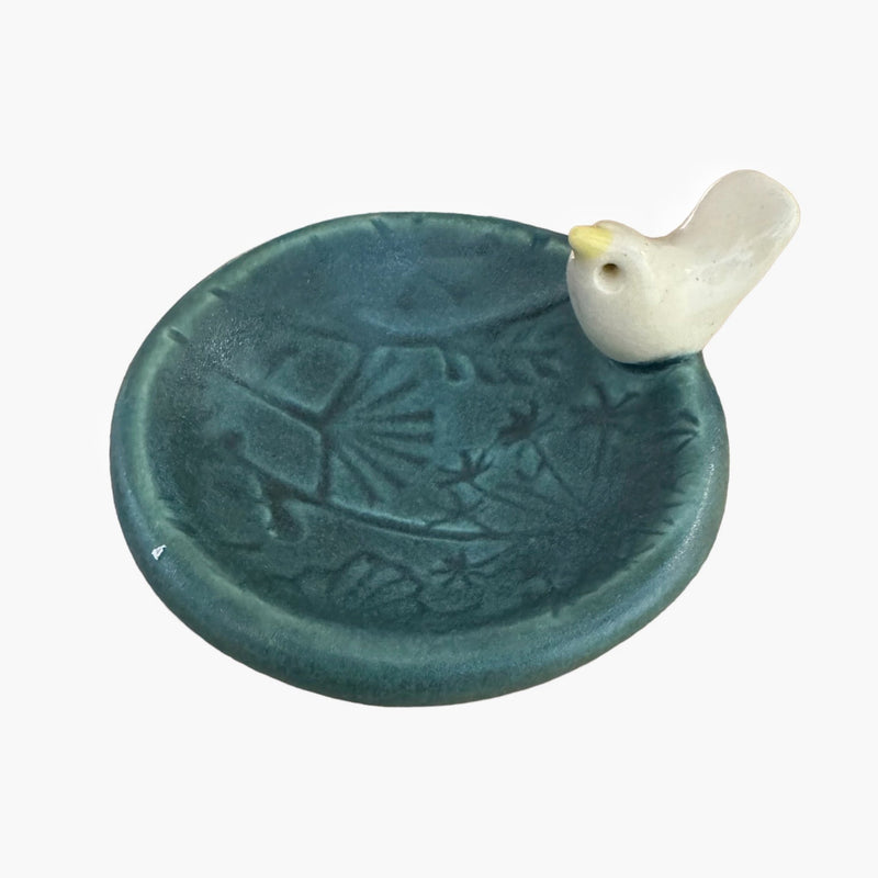 Ring Dish & Jewelry Tray - Bird - Round - Botanical
