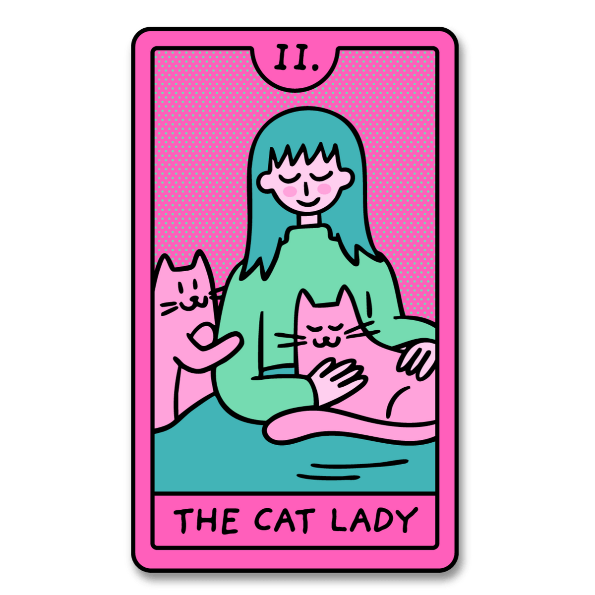 Sticker - Cat Lady Tarot - Gift & Gather