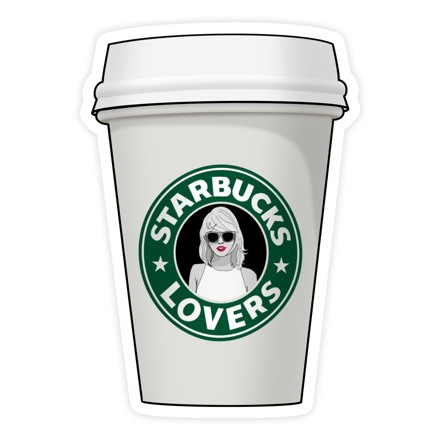 Sticker - Taylor Swift Starbucks Lovers Cup - Gift & Gather