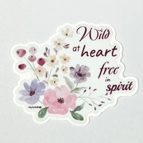 Sticker - Wild At Heart, Free In Spirit - Gift & Gather