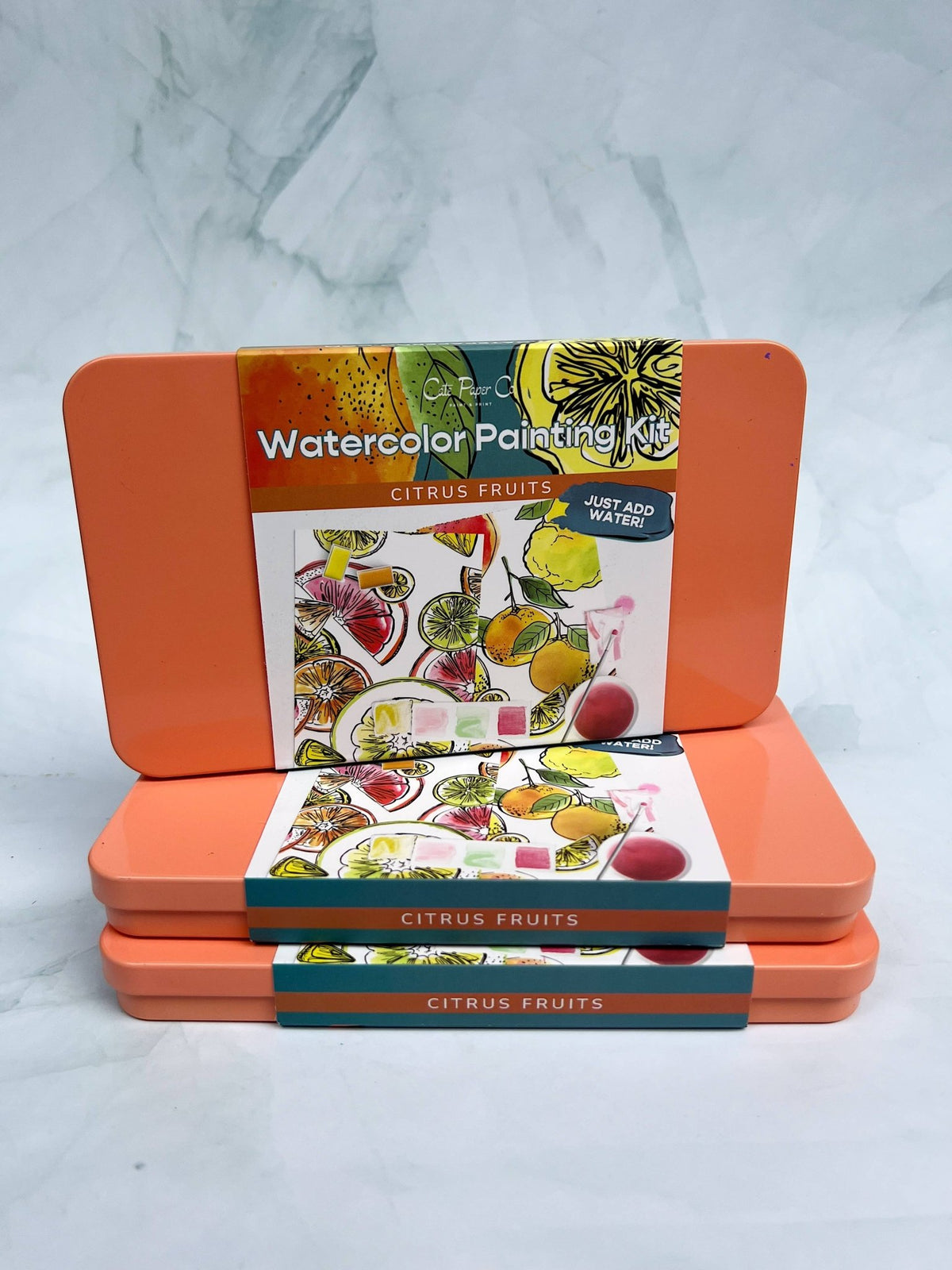 Watercolor Painting Kit - Citrus Fruits - Gift & Gather