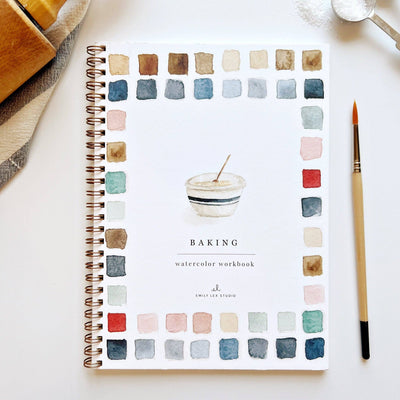 Watercolor Workbook - Baking - Gift & Gather