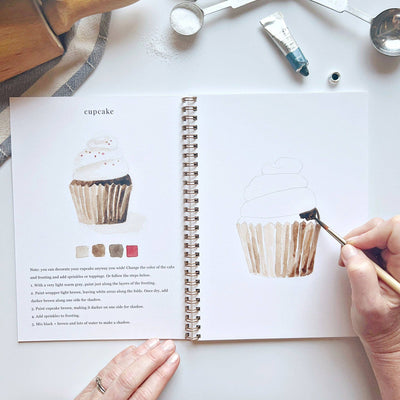 Watercolor Workbook - Baking - Gift & Gather