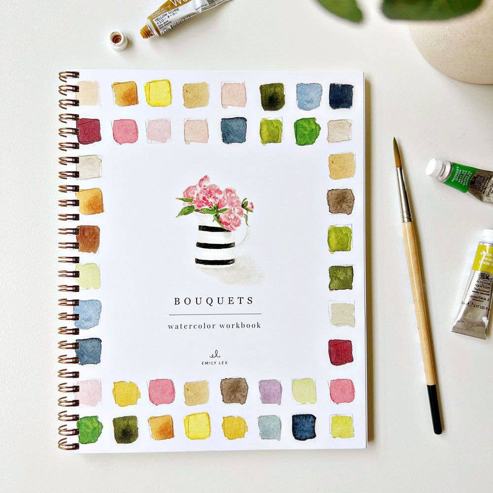 Watercolor Workbook - Bouquets - Gift & Gather