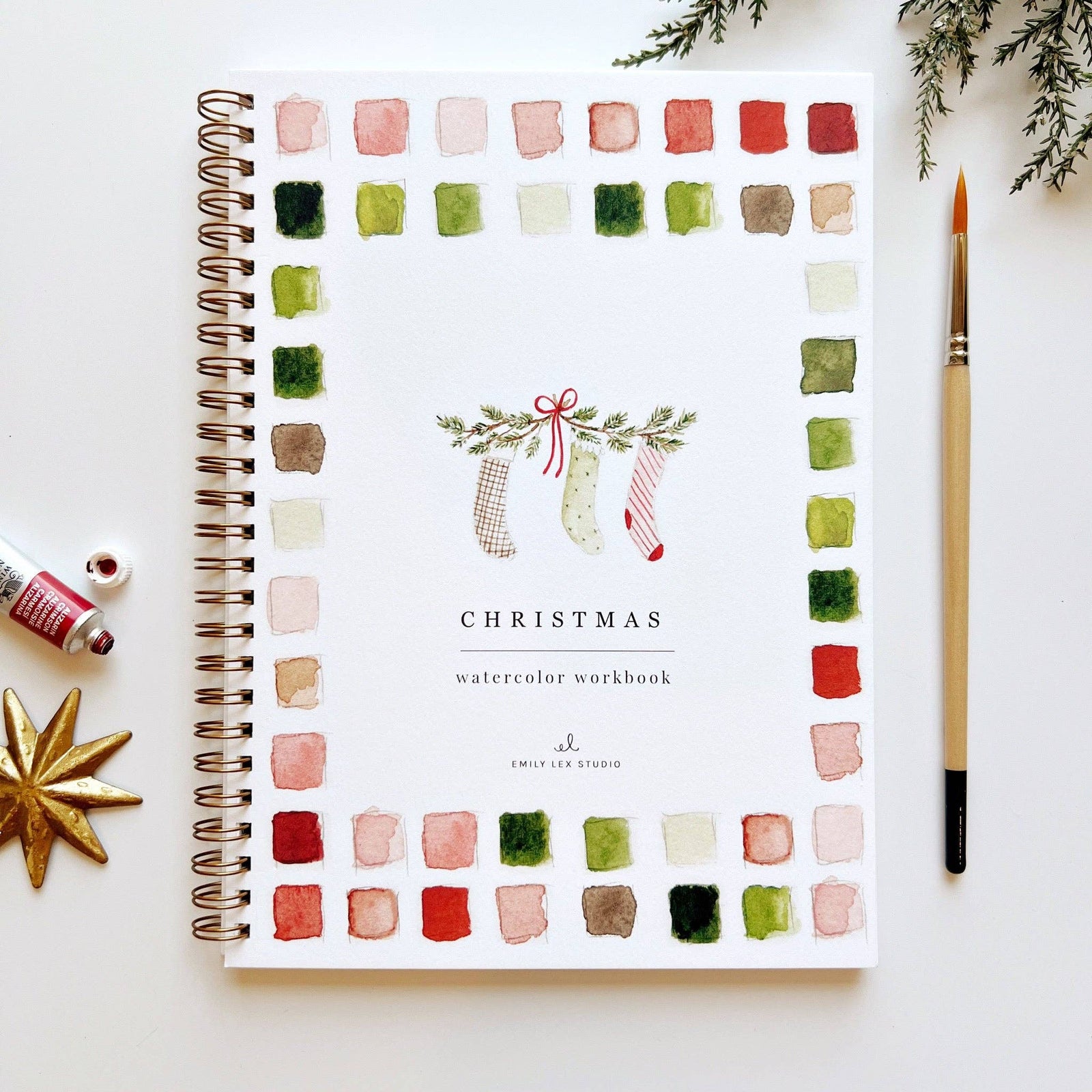Watercolor Workbook - Christmas - Gift & Gather