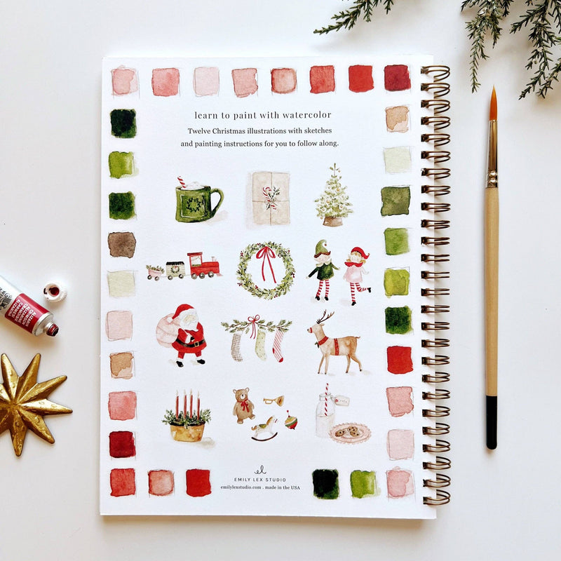 Watercolor Workbook - Christmas - Gift & Gather