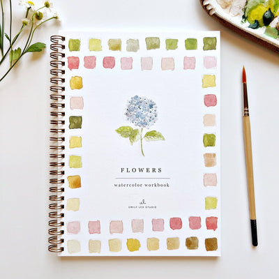 Watercolor Workbook - Flowers - Gift & Gather