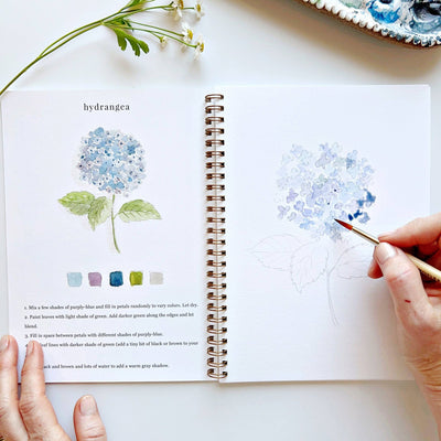 Watercolor Workbook - Flowers - Gift & Gather