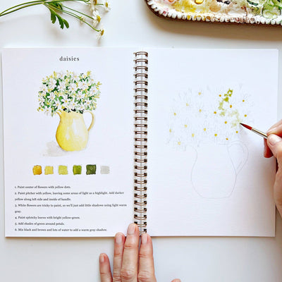 Watercolor Workbook - Flowers - Gift & Gather