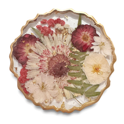 Resin Flower Coasters
