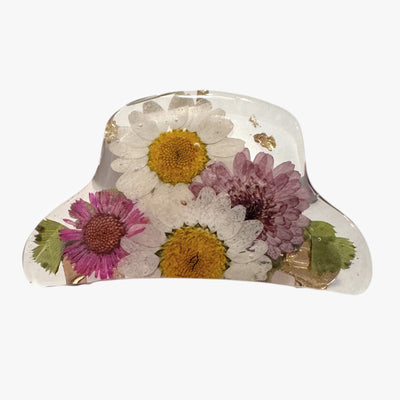 Dried Flower Resin Hair Clips