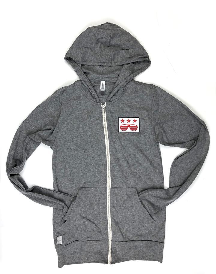 Adult Hoodie - DC Cool Patch - Athletic Grey - Gift & Gather
