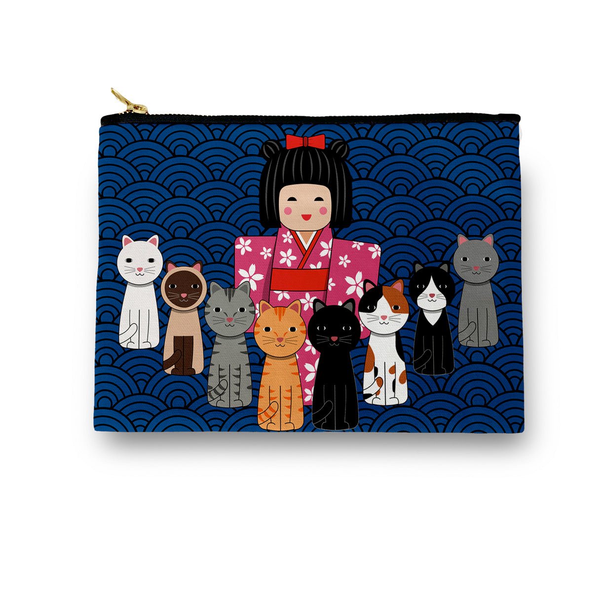 Amenity Bag - Japanese Cat Lady - Gift & Gather