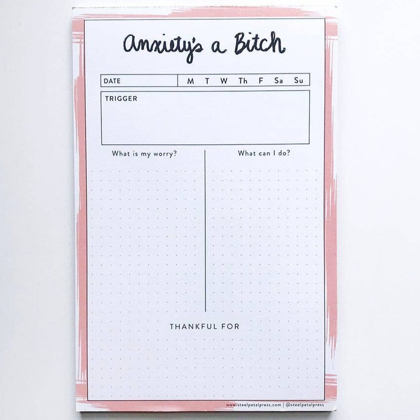 Anxiety's A Bitch Notepad - Gift & Gather